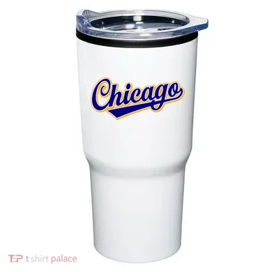 Script Chicago Logo Tumbler