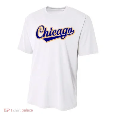 Script Chicago Logo Youth Performance Sprint T-Shirt