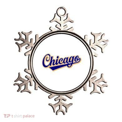 Script Chicago Logo Ornament