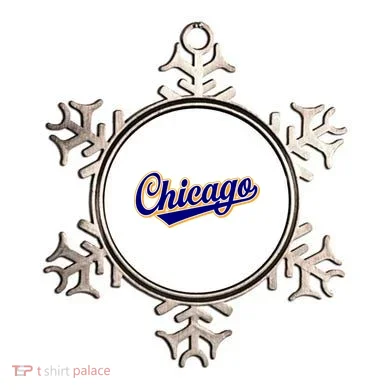 Script Chicago Logo Ornament