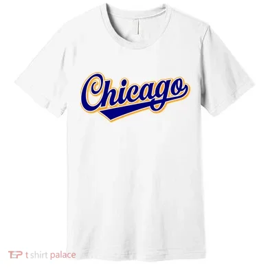 Script Chicago Logo Premium T-Shirt