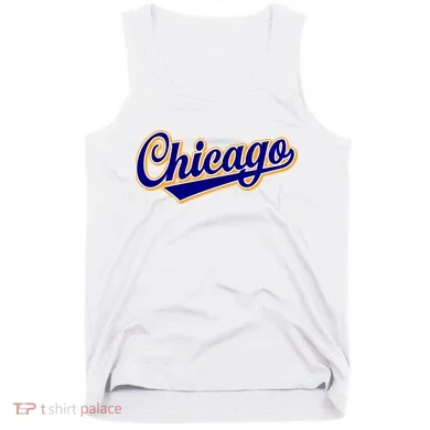 Script Chicago Logo Tank Top