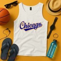 Script Chicago Logo Tank Top thumb 4