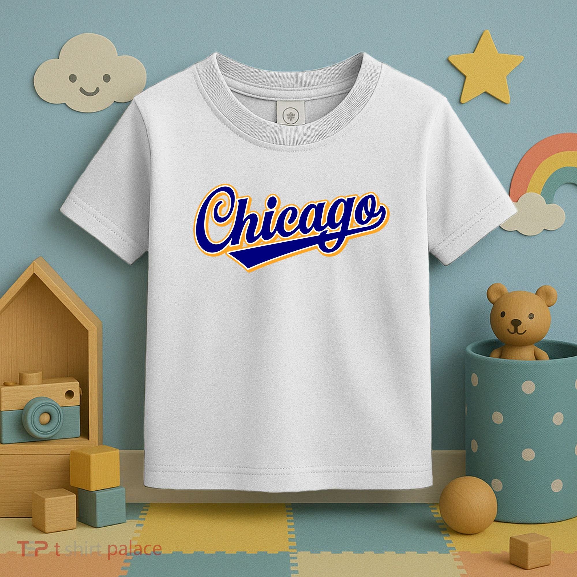Script Chicago Logo Toddler T-Shirt