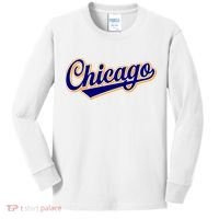 Script Chicago Logo Kids Long Sleeve Shirt thumb 0