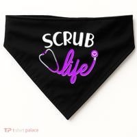 Scrub Life Stethoscope  USA-Made Doggie Bandana thumb 0