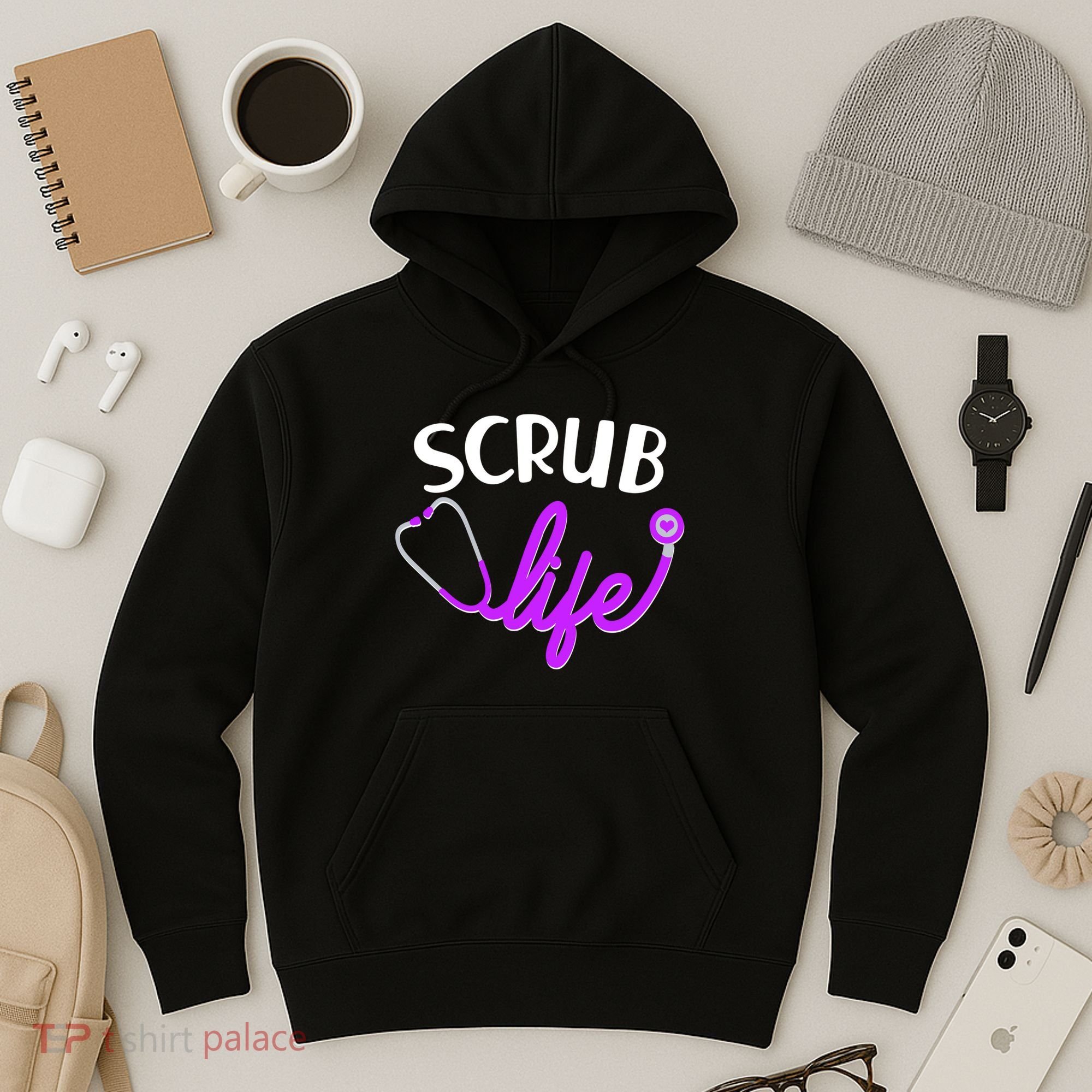 Scrub Life Stethoscope  Hoodie