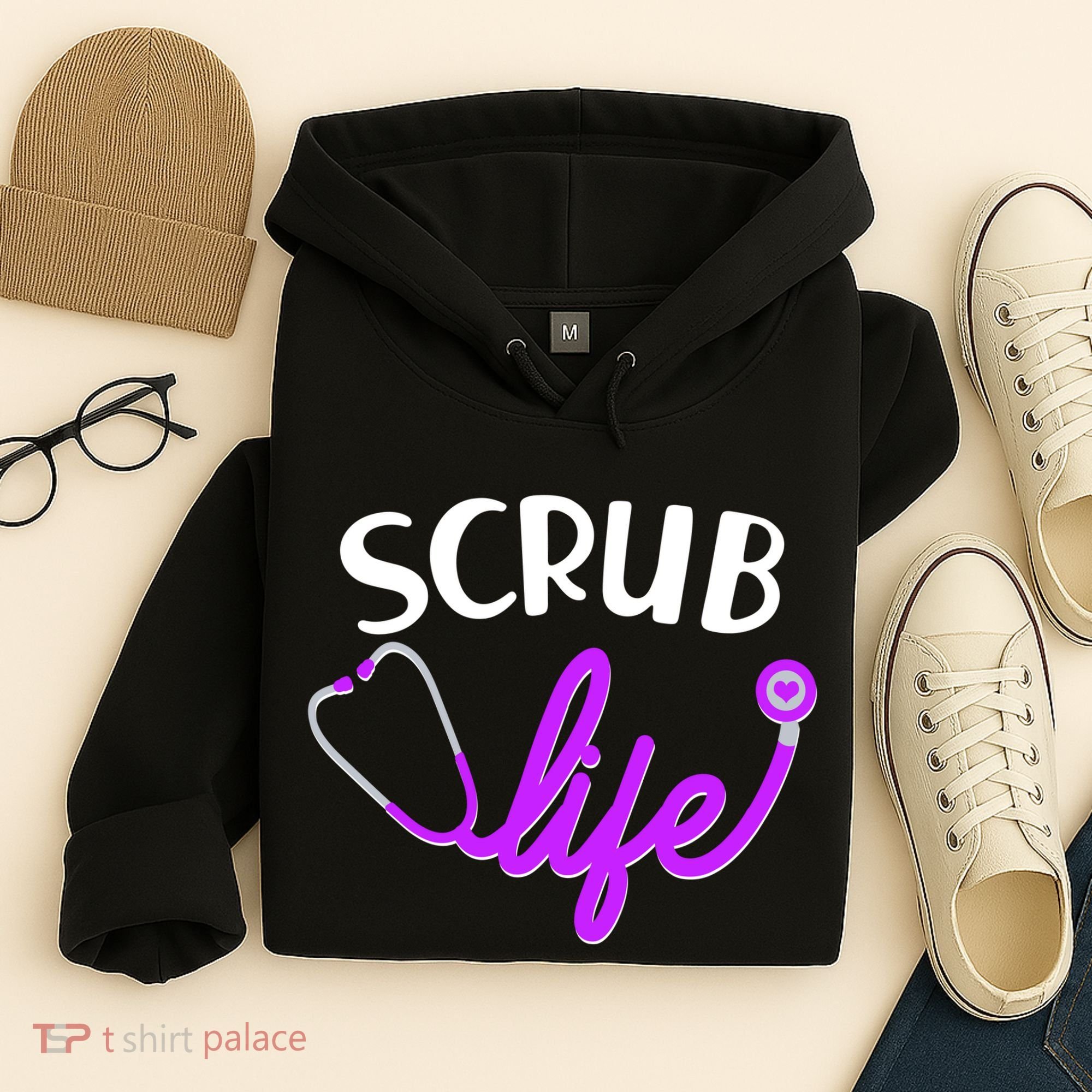 Scrub Life Stethoscope  Hoodie