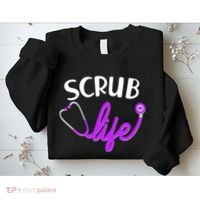 Scrub Life Stethoscope  Sweatshirt thumb 2