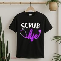 Scrub Life Stethoscope  T-Shirt thumb 2