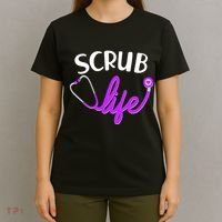Scrub Life Stethoscope  T-Shirt thumb 4