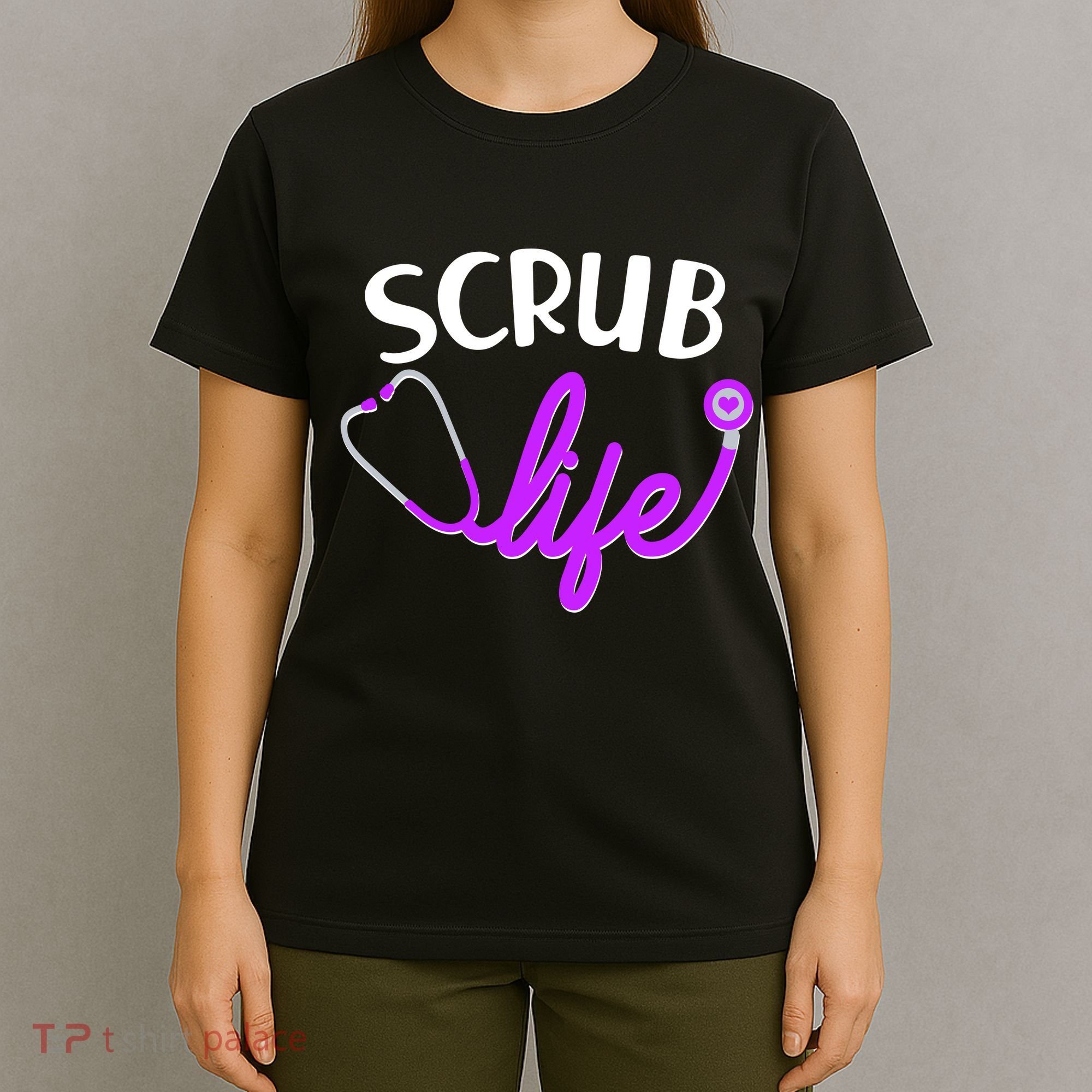 Scrub Life Stethoscope  T-Shirt