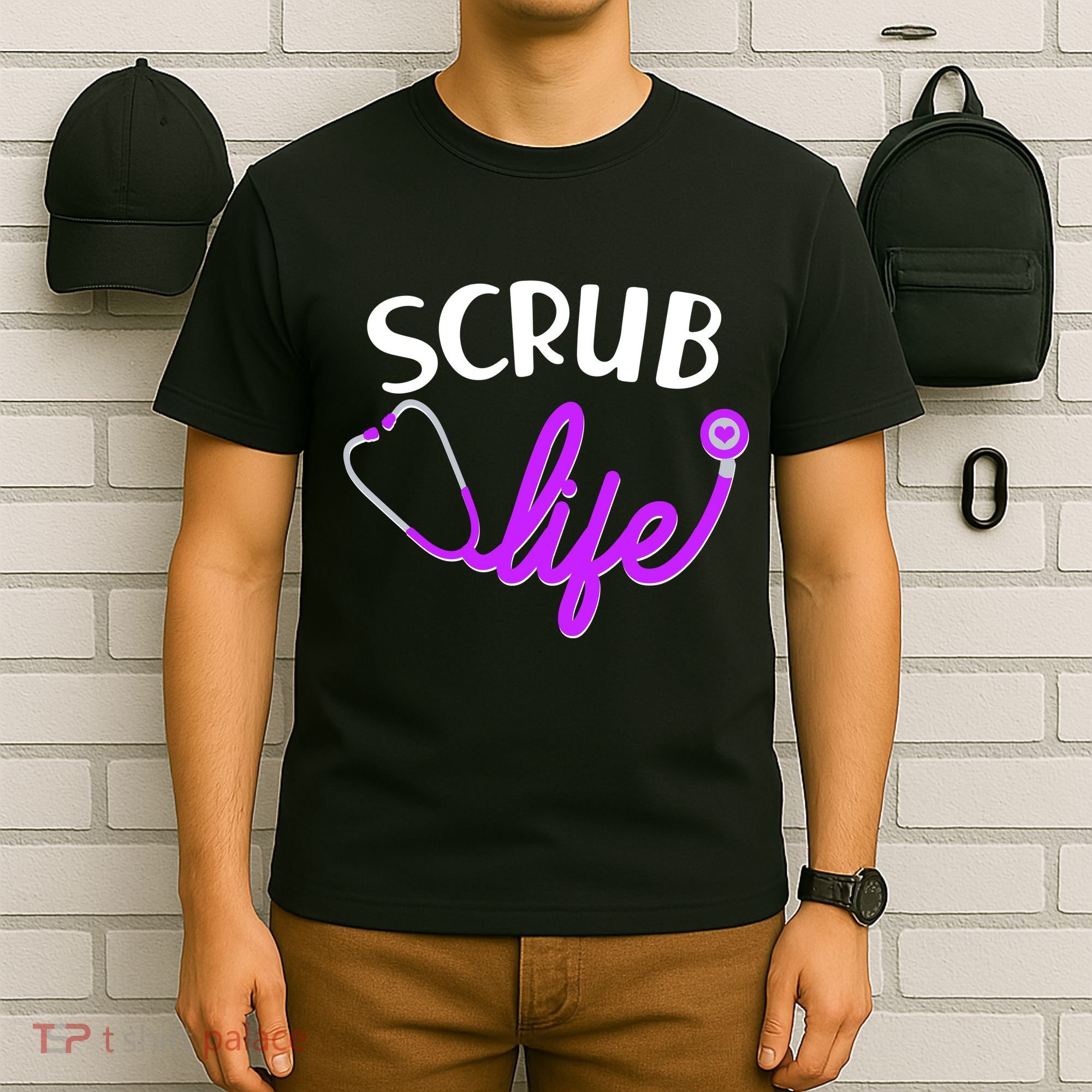 Scrub Life Stethoscope  T-Shirt