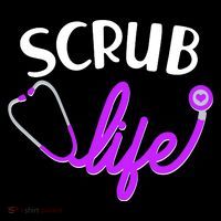 Scrub Life Stethoscope  T-Shirt thumb 7