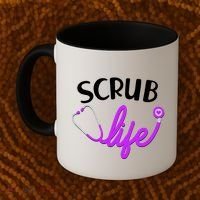 Scrub Life Stethoscope  Coffee Mug thumb 2