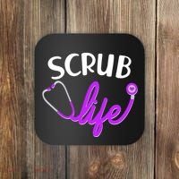 Scrub Life Stethoscope  Coaster thumb 0