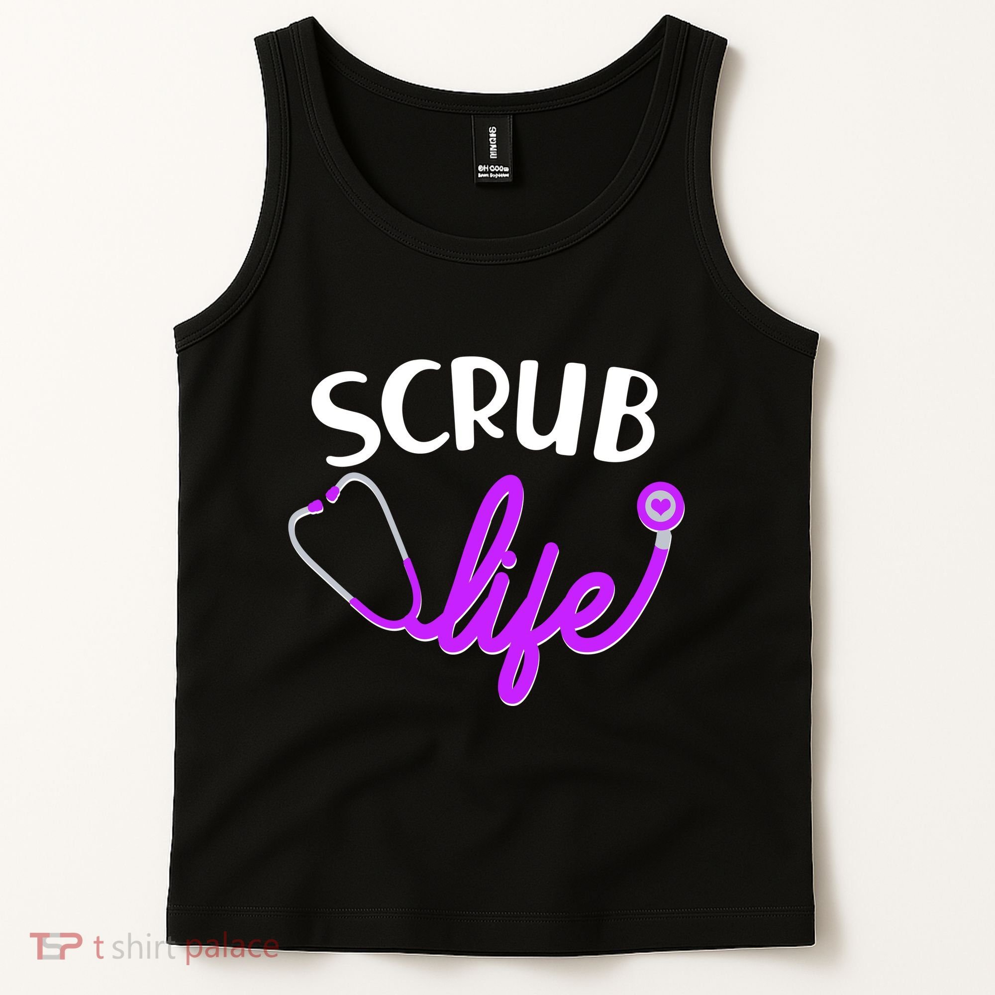 Scrub Life Stethoscope  Tank Top