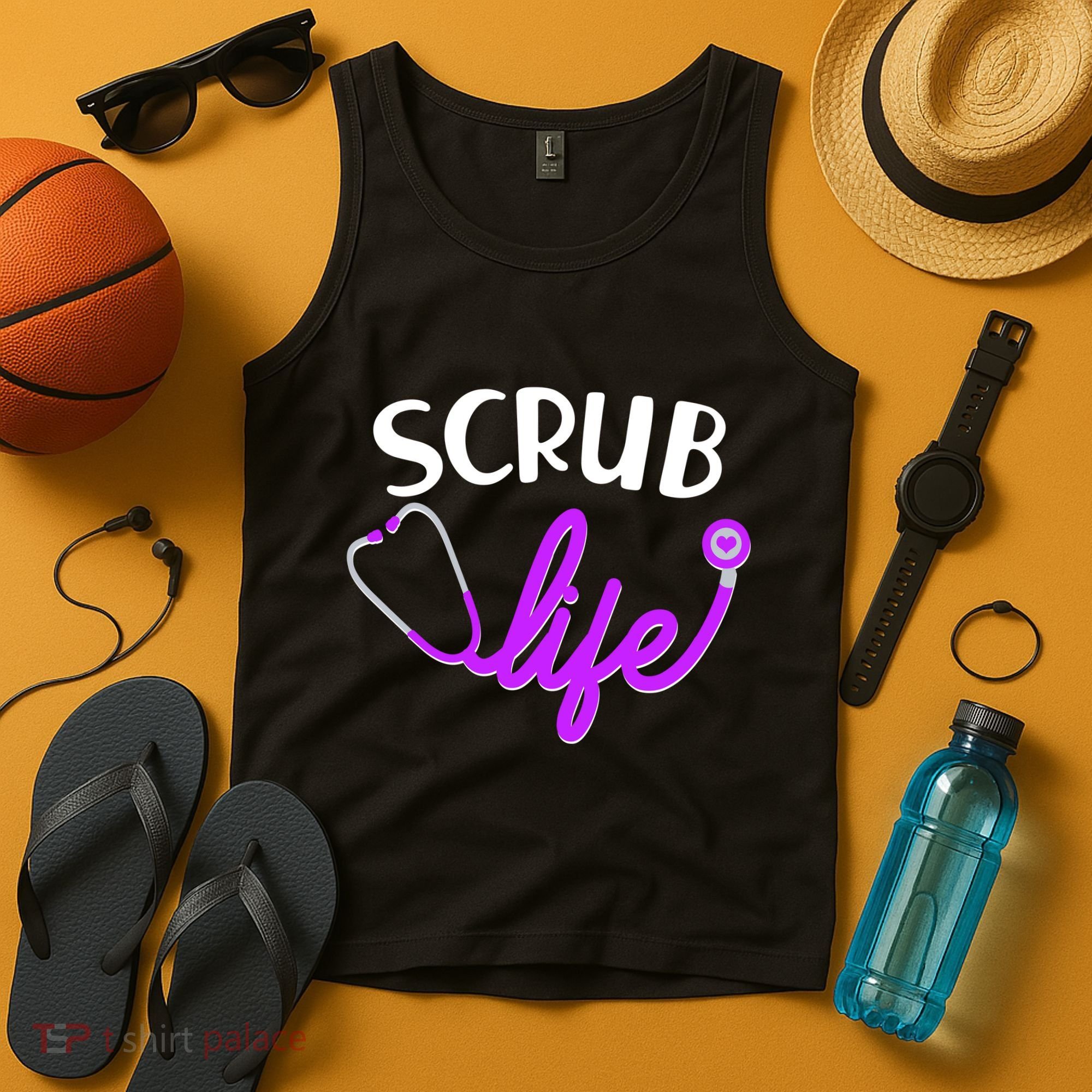 Scrub Life Stethoscope  Tank Top
