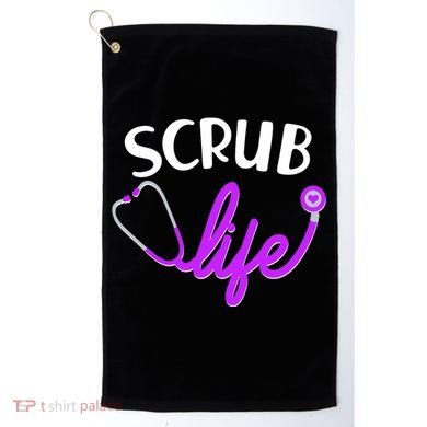 Scrub Life Stethoscope  Golf Towel