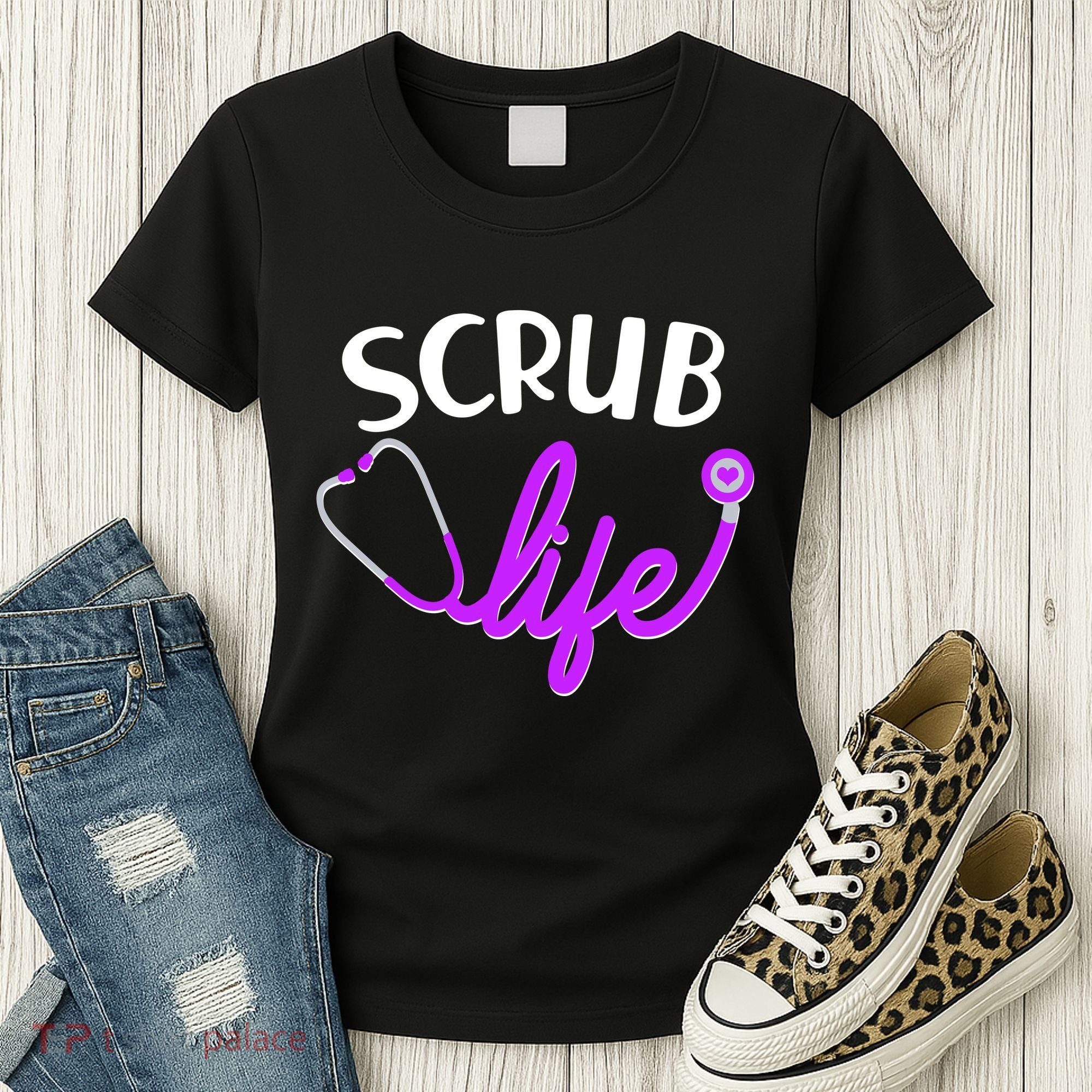 Scrub Life Stethoscope  Women's T-Shirt