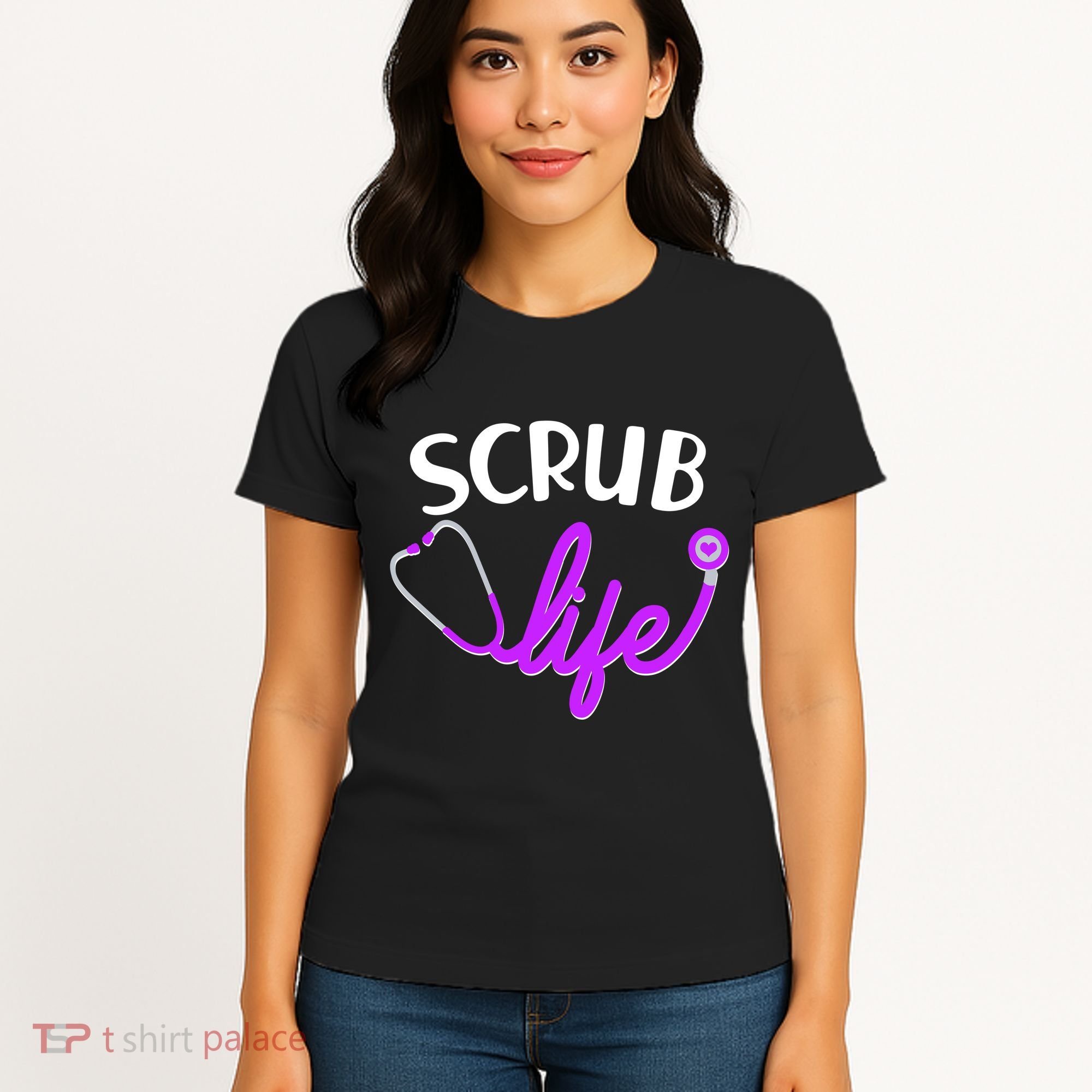 Scrub Life Stethoscope  Women's T-Shirt