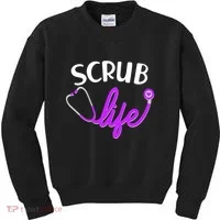 Scrub Life Stethoscope  Kids Sweatshirt thumb 0