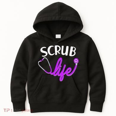 Scrub Life Stethoscope  Kids Hoodie