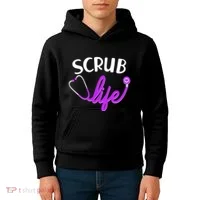 Scrub Life Stethoscope  Kids Hoodie thumb 4