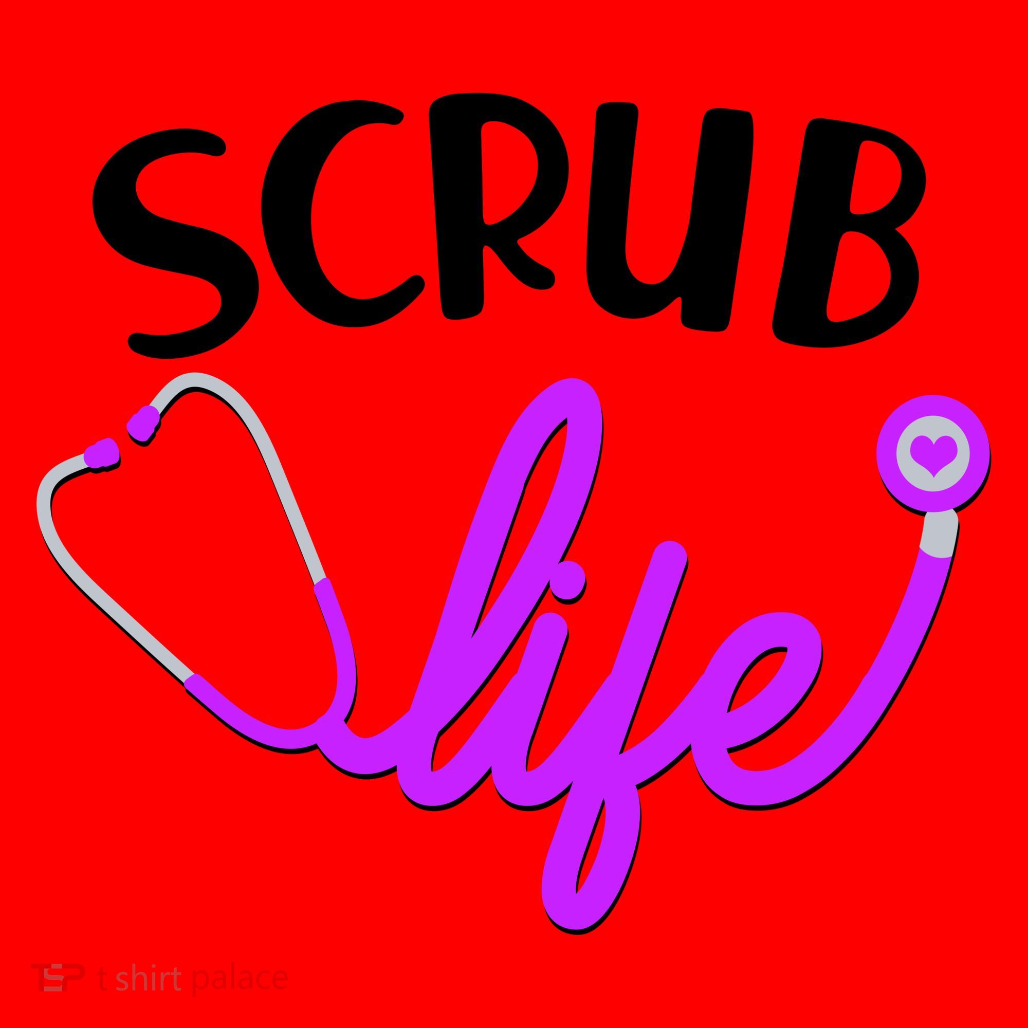 Scrub Life Stethoscope  Santa Hat