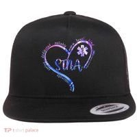 STNA Compassionate State Tested Nursing Assistant NURSE DAY Flat Bill Trucker Hat thumb 0