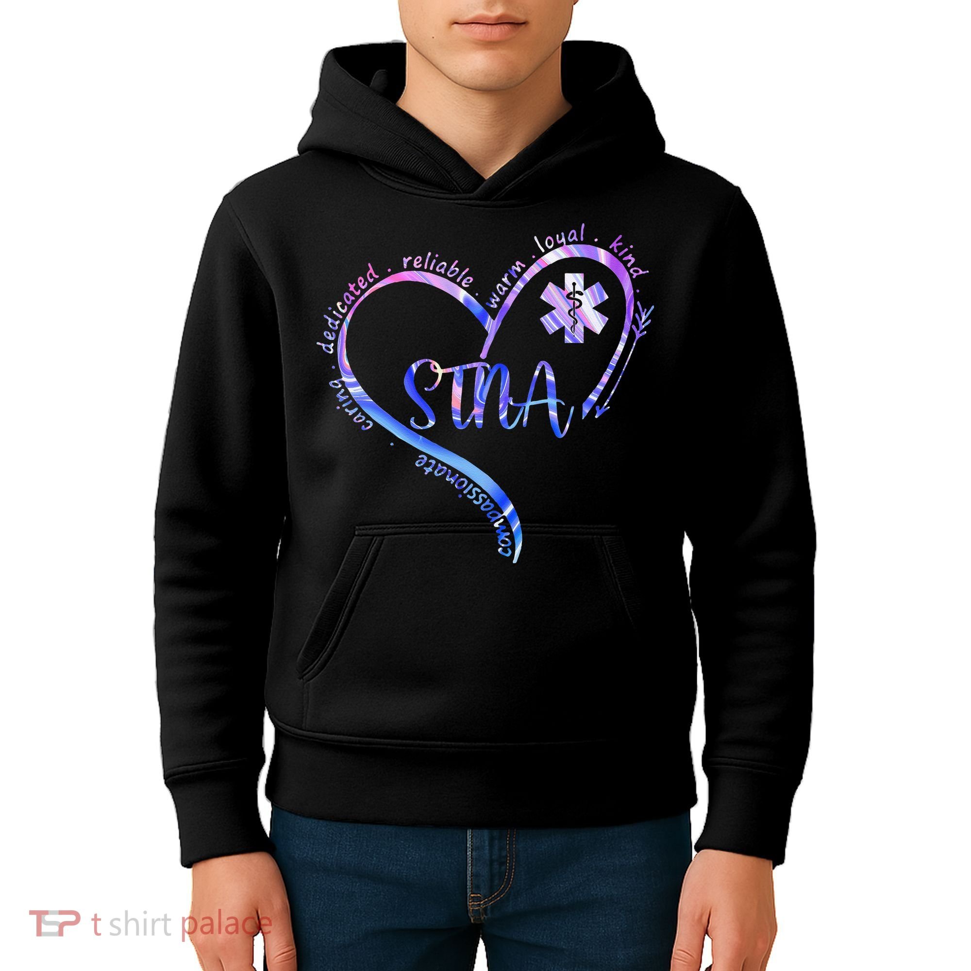 STNA Compassionate State Tested Nursing Assistant NURSE DAY Kids Hoodie