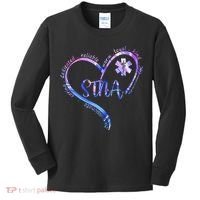 STNA Compassionate State Tested Nursing Assistant NURSE DAY Kids Long Sleeve Shirt thumb 0