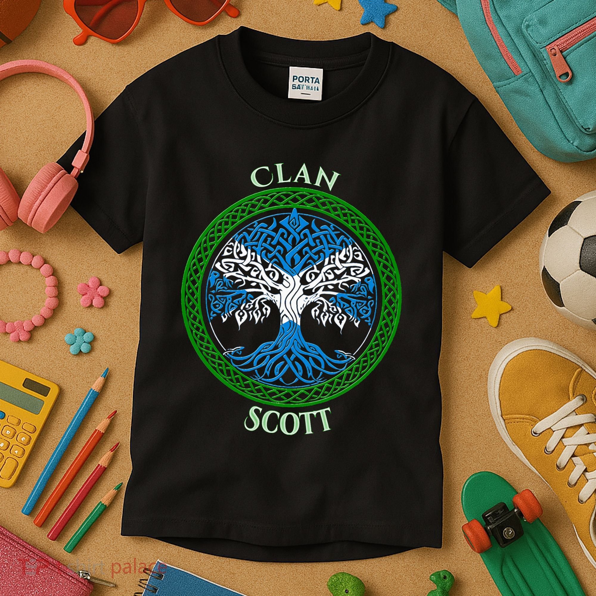 Scott Clan Scottish Family Kids T-Shirt