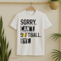 Sorry Can't softball Bye Funny softball Player vintage T-Shirt thumb 2