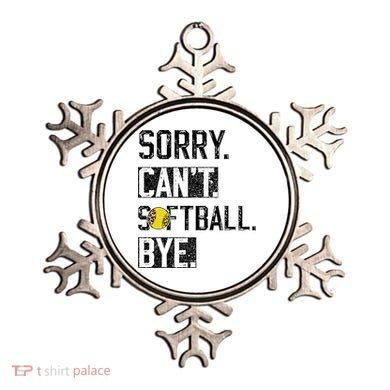 Sorry Can't softball Bye Funny softball Player vintage Ornament