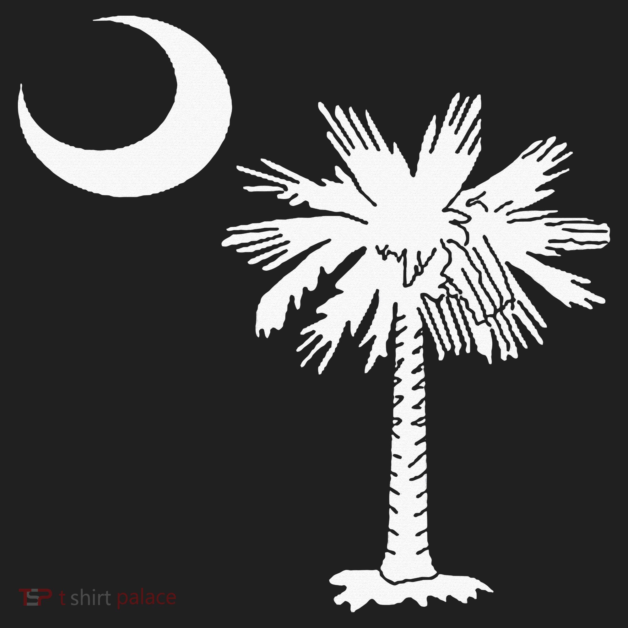South Carolina State Flag Palmetto Tree Crescent Moon Sc Women's Sweatshirt