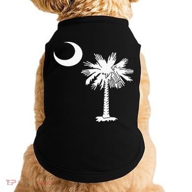 South Carolina State Flag Palmetto Tree Crescent Moon Sc Doggie Tank