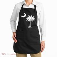 South Carolina State Flag Palmetto Tree Crescent Moon Sc Apron thumb 2