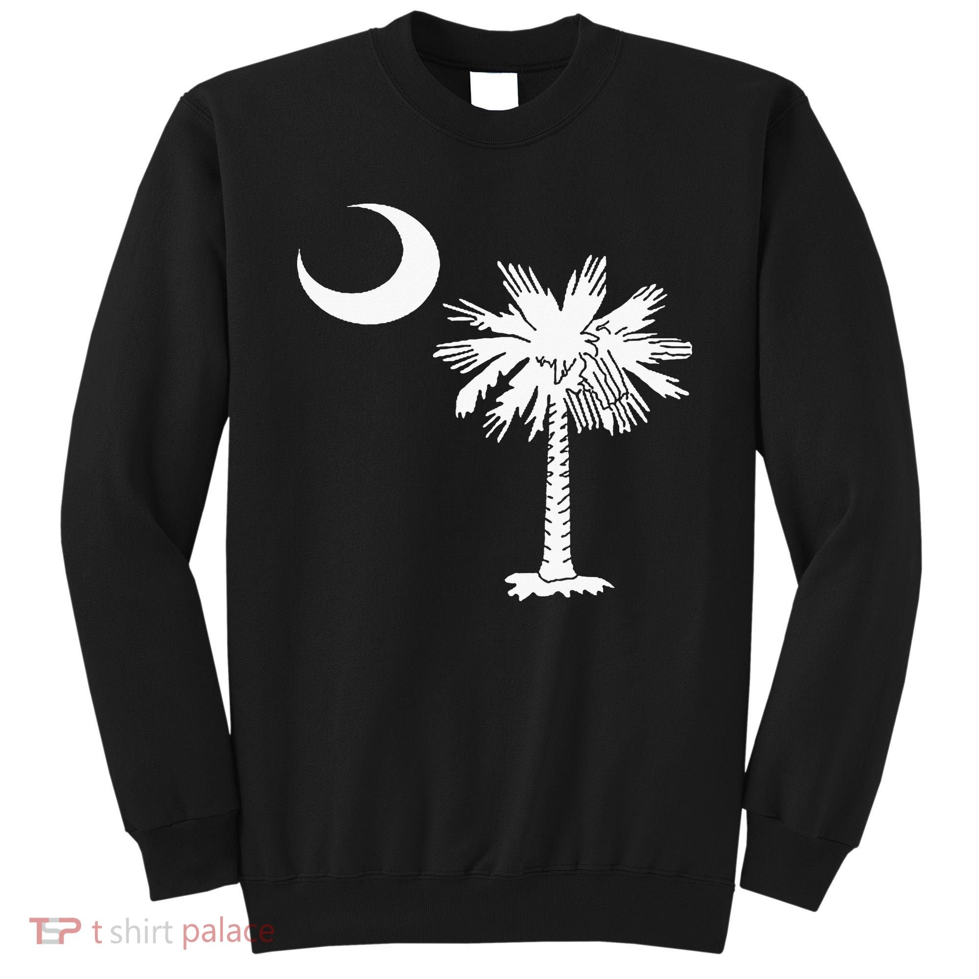 South Carolina State Flag Palmetto Tree Crescent Moon Sc Sweatshirt
