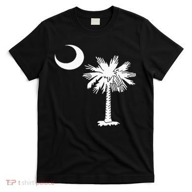 South Carolina State Flag Palmetto Tree Crescent Moon Sc T-Shirt