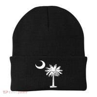 South Carolina State Flag Palmetto Tree Crescent Moon Sc Beanie thumb 0