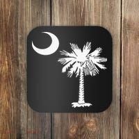 South Carolina State Flag Palmetto Tree Crescent Moon Sc Coaster thumb 0