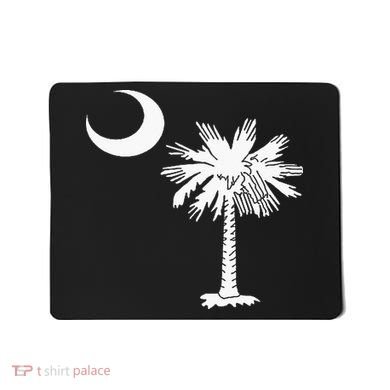 South Carolina State Flag Palmetto Tree Crescent Moon Sc Mousepad