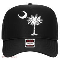 South Carolina State Flag Palmetto Tree Crescent Moon Sc Hat thumb 0