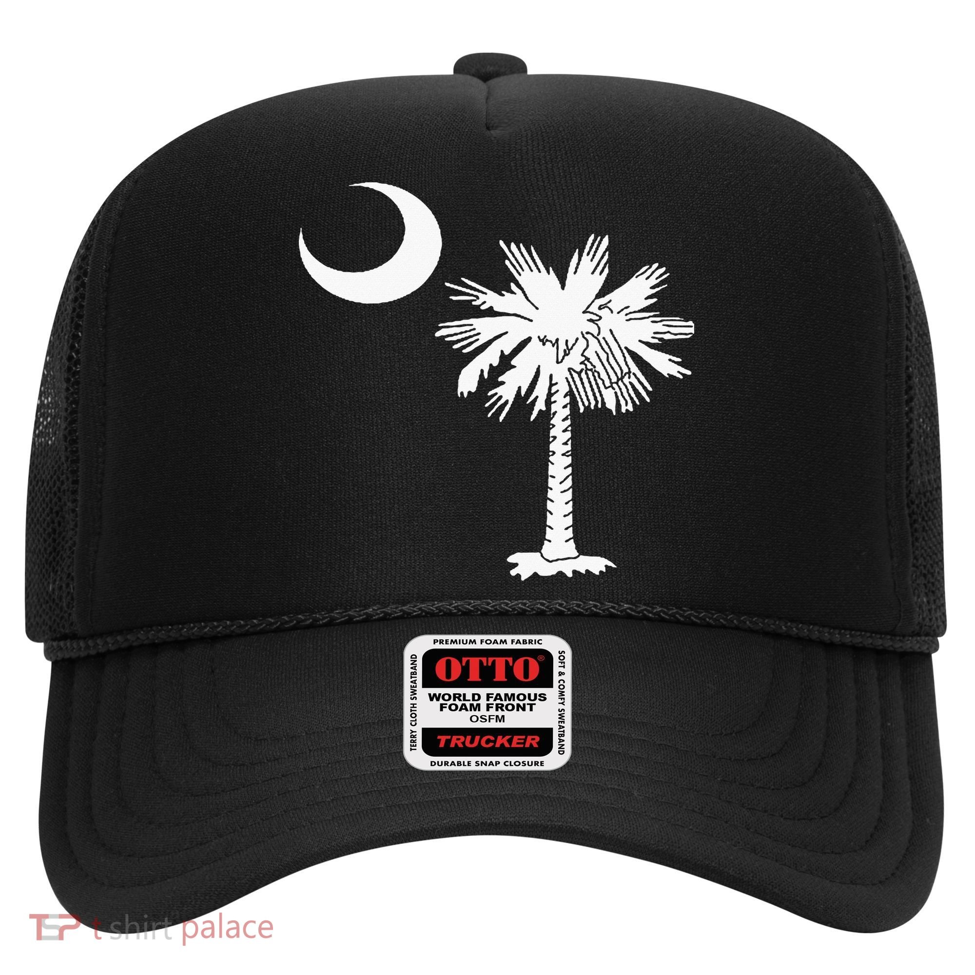 South Carolina State Flag Palmetto Tree Crescent Moon Sc Hat