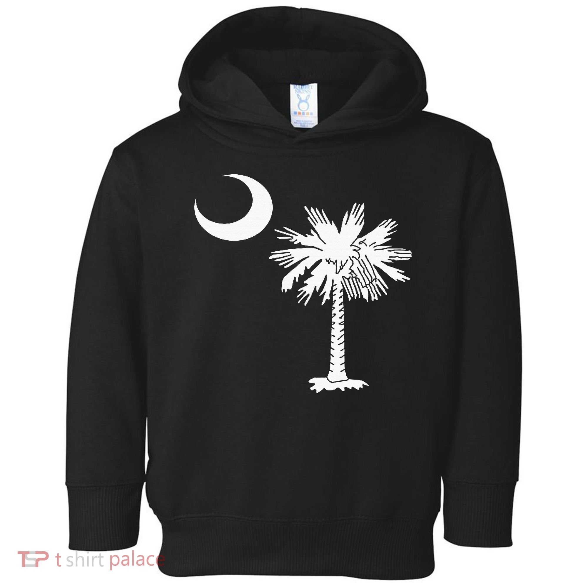 South Carolina State Flag Palmetto Tree Crescent Moon Sc Toddler Hoodie