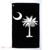 South Carolina State Flag Palmetto Tree Crescent Moon Sc Golf Towel thumb 0