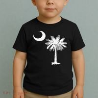 South Carolina State Flag Palmetto Tree Crescent Moon Sc Toddler T-Shirt thumb 2