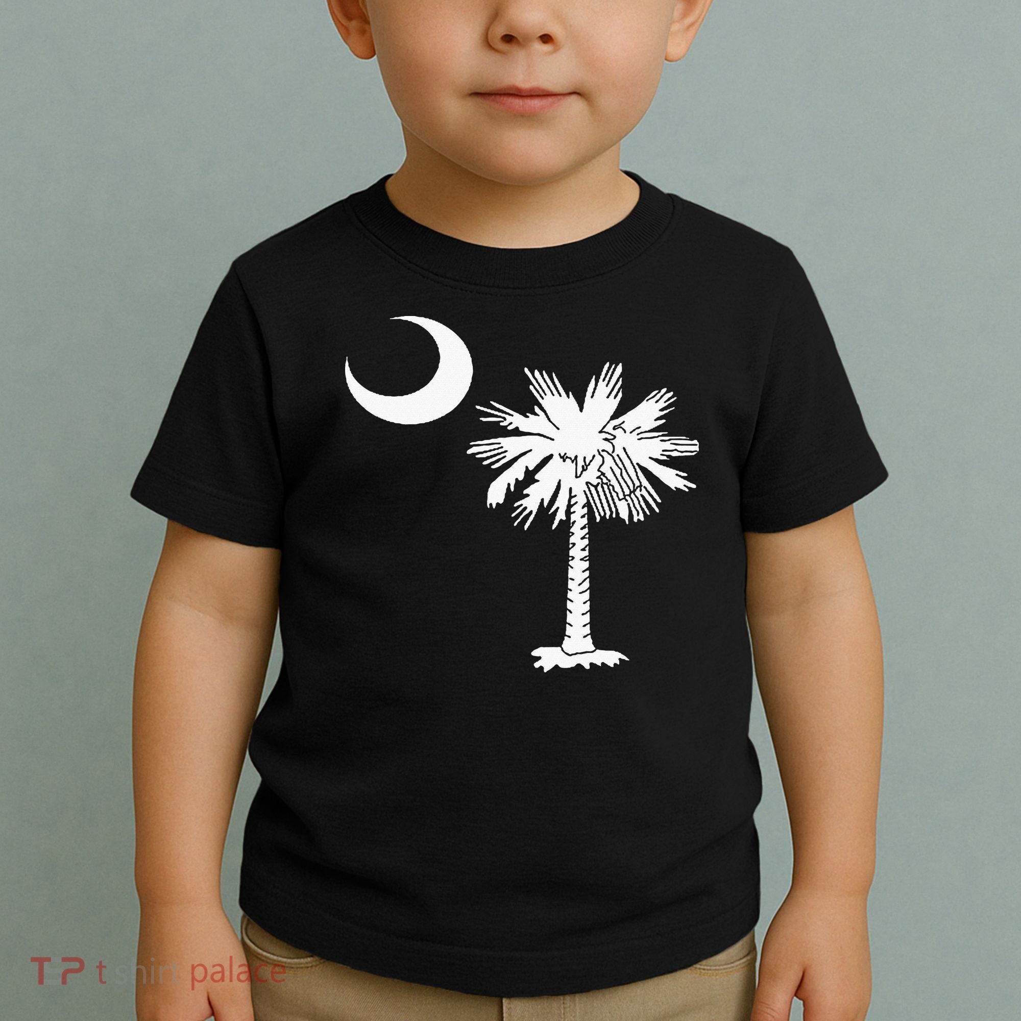 South Carolina State Flag Palmetto Tree Crescent Moon Sc Toddler T-Shirt