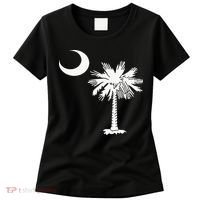 South Carolina State Flag Palmetto Tree Crescent Moon Sc Women's T-Shirt thumb 0